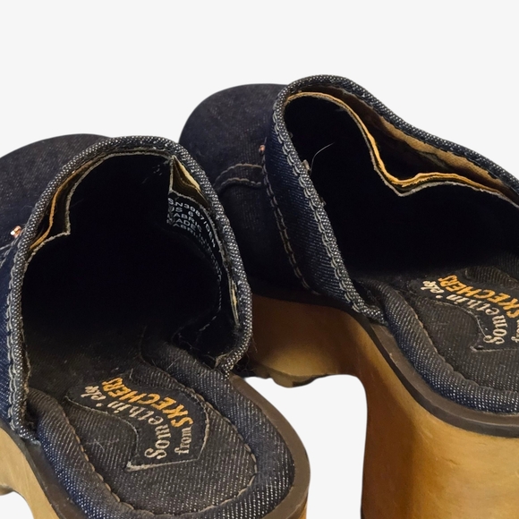 Y2k Skechers Denim Platform Clogs !! - Picture 6 of 8